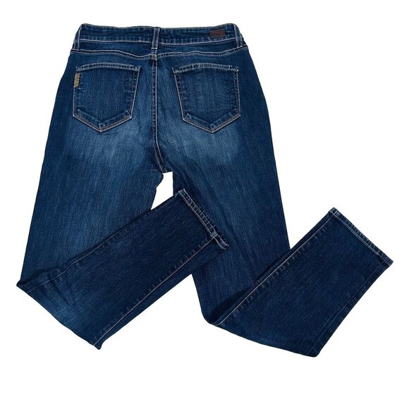 PAIGE Callie Crop Mid Rise Denim Blue Jeans Women Size 26x26 EUC - Picture 2 of 10